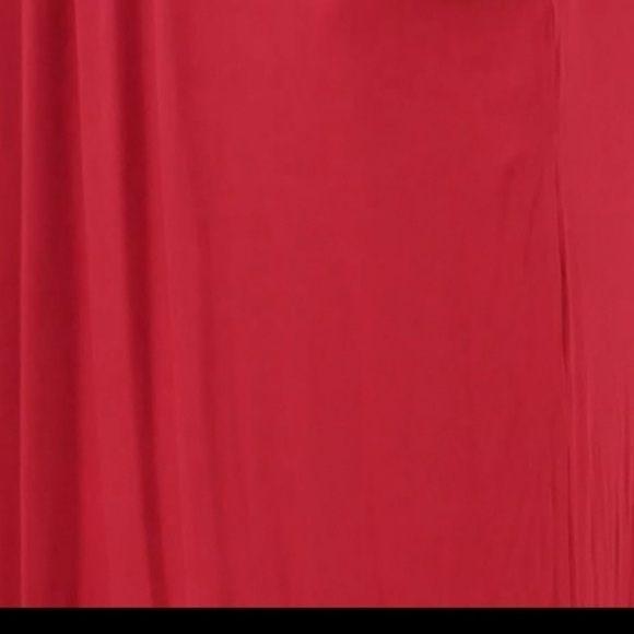 Plus Size Maxi Dress Long Sleeve Empire Waist Size 6X / 30 Red - Picture 8 of 13